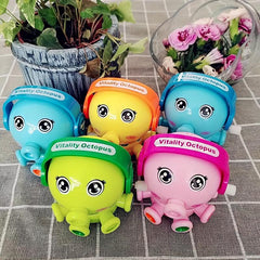 Clockwork Octopus Wind Up Toys Cute Cartoon Bath Toy 360 Degrees Rotation