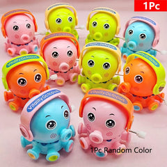 Clockwork Octopus Wind Up Toys Cute Cartoon Bath Toy 360 Degrees Rotation