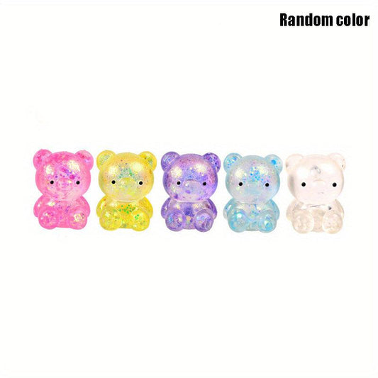5pcs Maltose Bear Squeeze Vent Toy Gift For Children