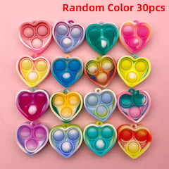 30pcs Heart Shaped Fidget Toys - Perfect for Parties & Students