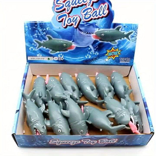 Shark Stress Relief Squeeze Toy Gag Gift