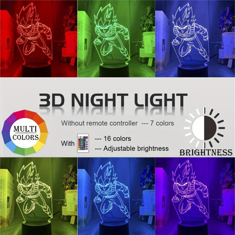 Anime 3D Lamp Kids Gift Bedroom Light