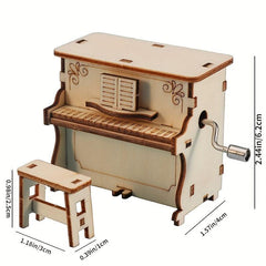 DIY Piano Music Box Assembly Children's Toys