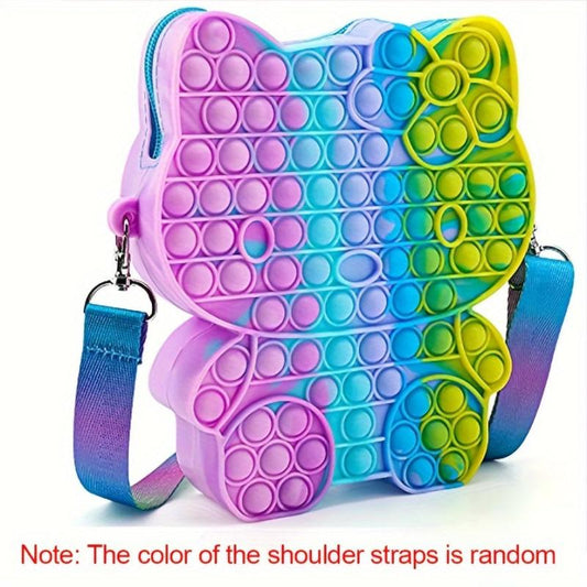 Silicone Pop Purse Fidget Bag for Girls