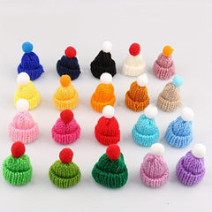Mini Christmas Hat Lollipop Knitted Hat Fork Thumb Beanie Hat