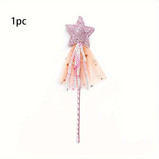 Glitter Star Wands Princess Angel Fairy Magic Costume Props