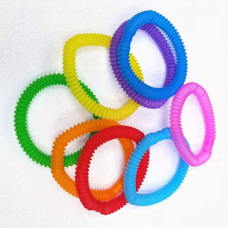 18pcs Sensory Fidget Pop Tubes for Kids Learning