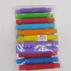 18pcs Sensory Fidget Pop Tubes for Kids Learning