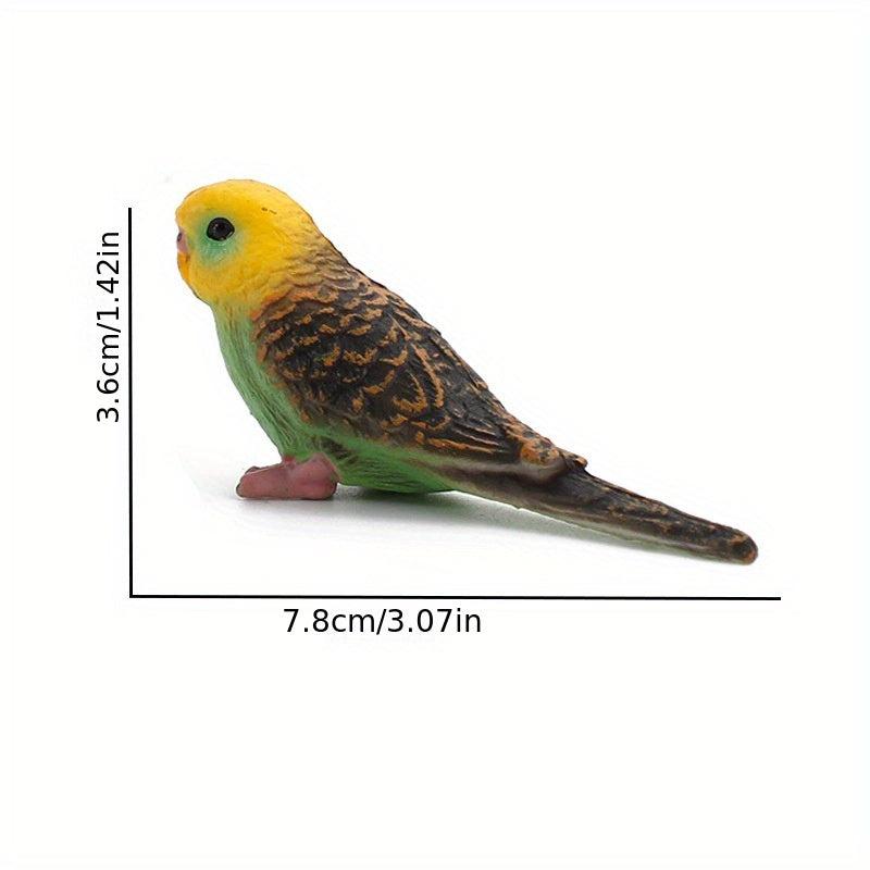 Simulation Parrot Toy Model Green Budgerigar Budgerigar Desktop Ornament