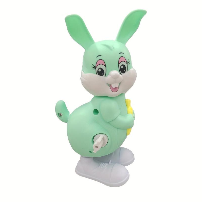 Spring Clockwork Bunny Toy Mini Rabbit Pull Back Jumping Rabbit Toy