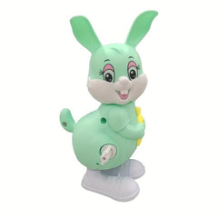 Spring Clockwork Bunny Toy Mini Rabbit Pull Back Jumping Rabbit Toy