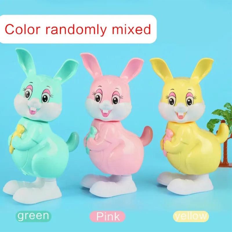 Spring Clockwork Bunny Toy Mini Rabbit Pull Back Jumping Rabbit Toy