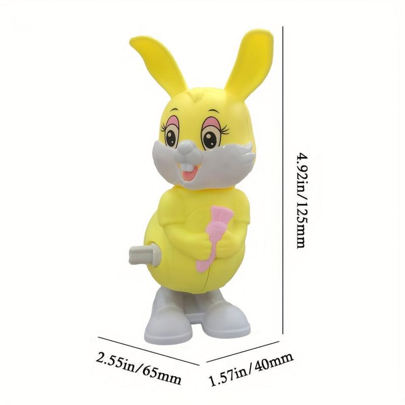 Spring Clockwork Bunny Toy Mini Rabbit Pull Back Jumping Rabbit Toy