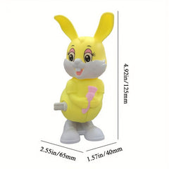 Spring Clockwork Bunny Toy Mini Rabbit Pull Back Jumping Rabbit Toy