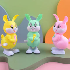 Spring Clockwork Bunny Toy Mini Rabbit Pull Back Jumping Rabbit Toy