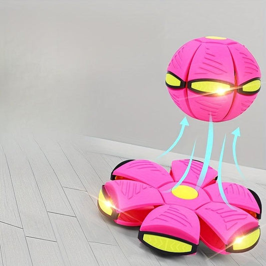 Elastic Pedal Ball Flying Saucer Ball Decompression Luminous Toy