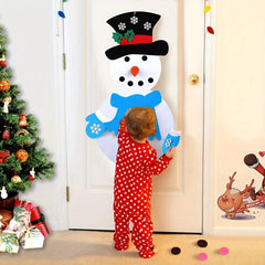 DIY Felt Christmas Snowman Game Set 20x39 Inch Decorations