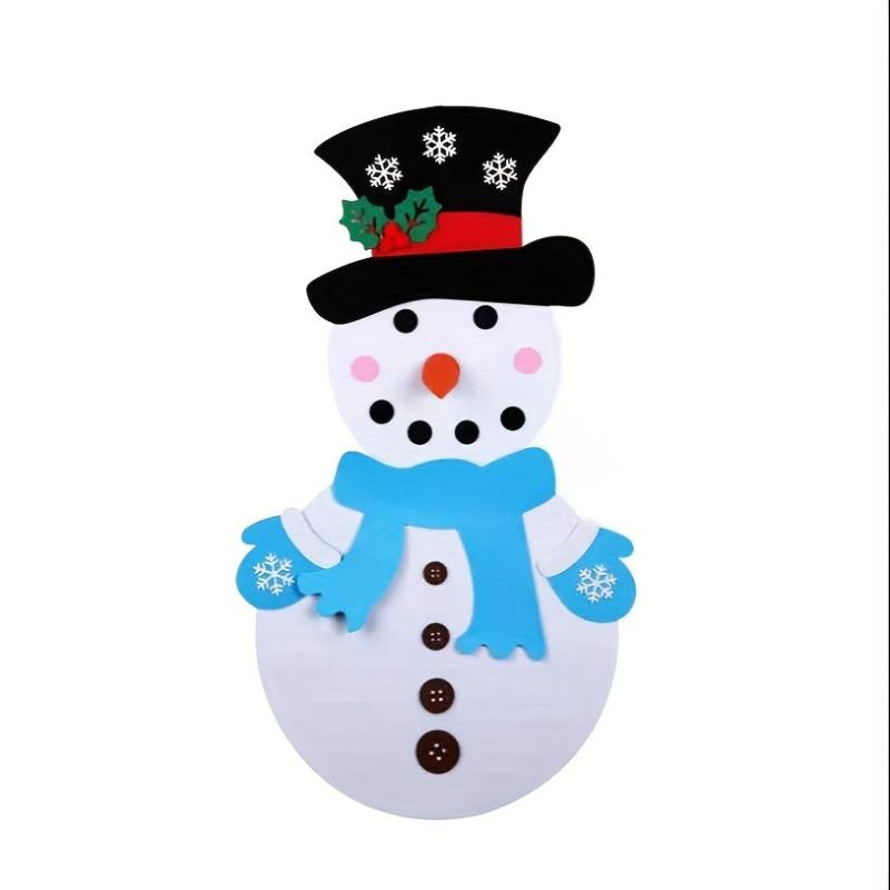 DIY Felt Christmas Snowman Game Set 20x39 Inch Decorations