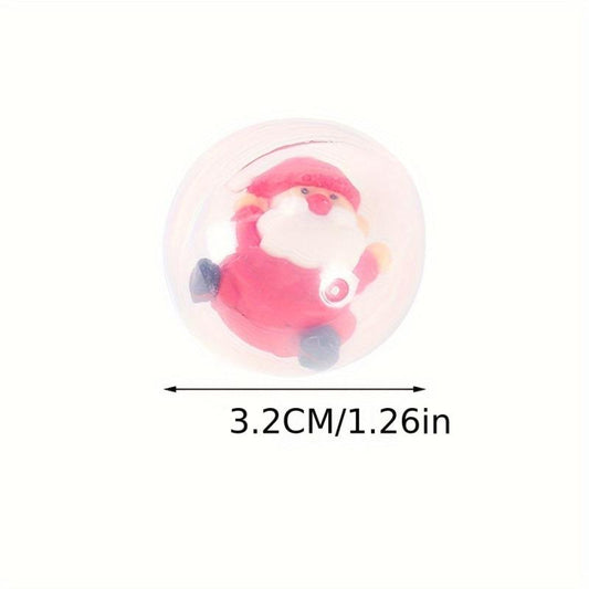 12pcs Christmas Random Twist Egg Toy Christmas Doll Interactive Twist Egg Toy