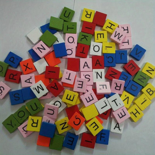 Wood Letter Tiles for Crafts DIY Gift Decoration