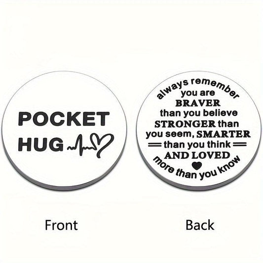 Pocket Hug Token Back To School For Kids Off To College Daughter Son Birthday