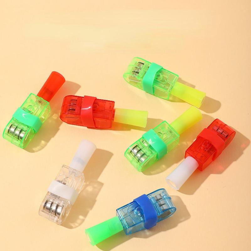 Cartoon Pattern Finger Projection Light Glow Toy LED Stall