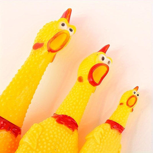 Screaming Chicken Large Toy Dog Pet Package Training Squeak Joking