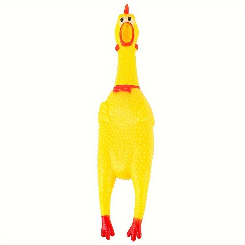 Screaming Chicken Large Toy Dog Pet Package Training Squeak Joking