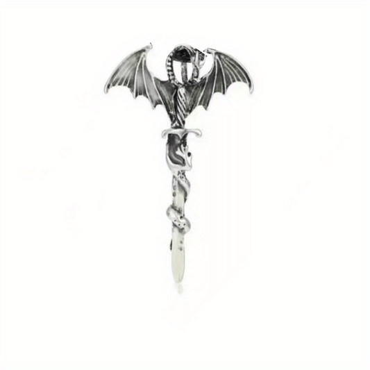 Dragon Sword Wing Pendant Necklace