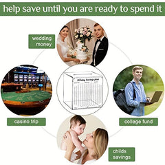 365 Days Savings Planner Money Bank For Adults Unbreakable Coin Change Money Box