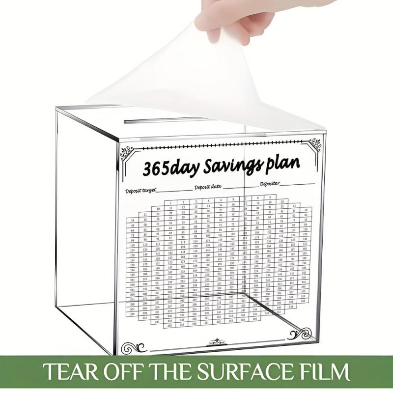 365 Days Savings Planner Money Bank For Adults Unbreakable Coin Change Money Box