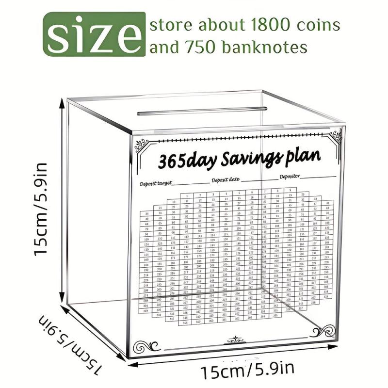 365 Days Savings Planner Money Bank For Adults Unbreakable Coin Change Money Box