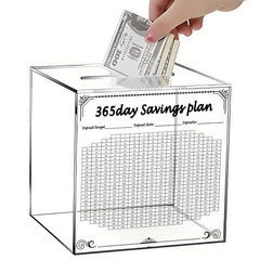 365 Days Savings Planner Money Bank For Adults Unbreakable Coin Change Money Box