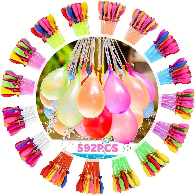 592pcs Colorful Water Balloons Splash Water Fun Balloons Set