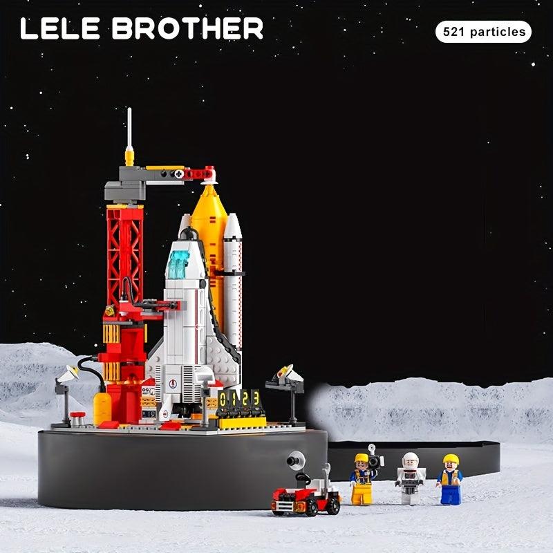 Aerospace Port Model Space Shuttle Rocket Launch Center Building Blocks