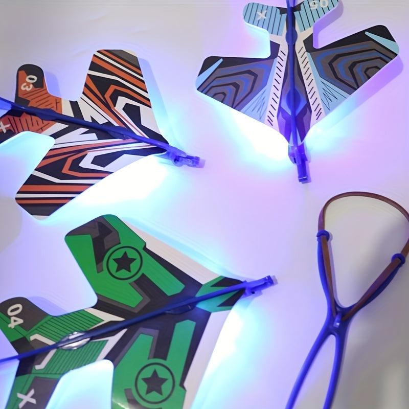 Luminous Slingshot Catapult Plane Toy for Kids
