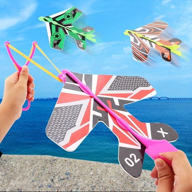 Luminous Slingshot Catapult Plane Toy for Kids