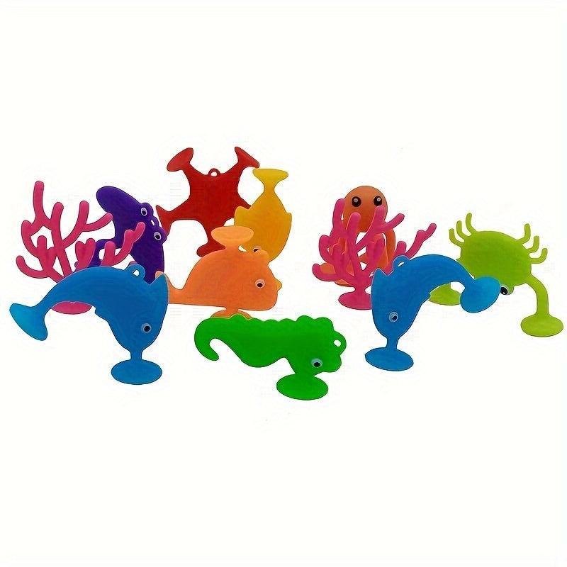 Suction Cup Marine Animal Water Plant Toy
