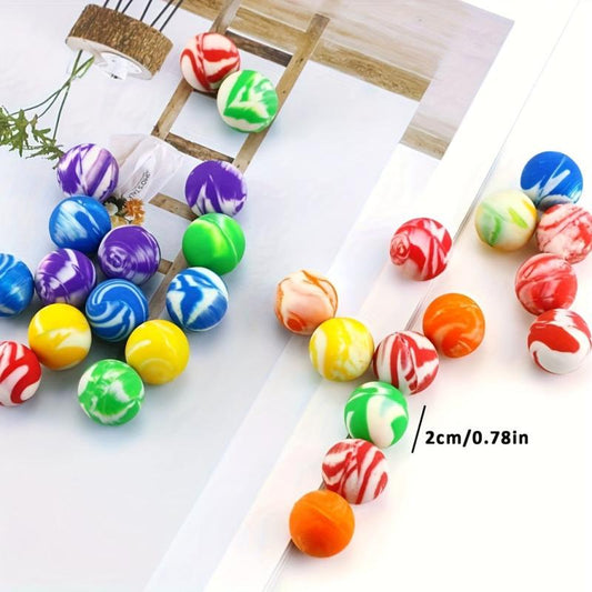10 Pcs Rainbow Bouncy Balls Kids Party Favors Assorted Colors