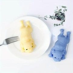 Soft Realistic Silicone Bulldog Stress Relieve Squeezing Toy