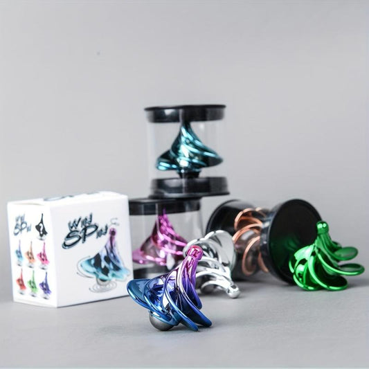 Wind Powered Gyro Anti Gravity Toy For Desk Decompression - 9 Colors