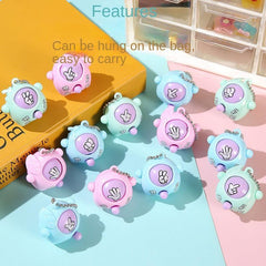 Mini Egg Scissors Stone Cloth Guessing Game Toy Key Chain Gift