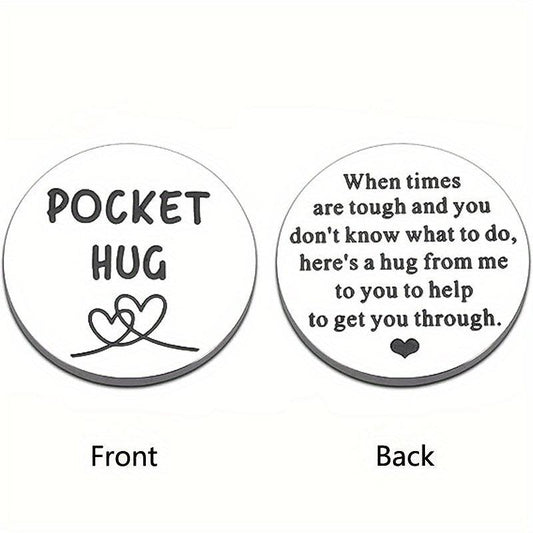Get Well Soon Pocket Hug Token | Stress Relief | Inspirational Gift for Him Her