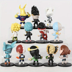 12pcs Anime Q Version Figures Desktop Decoration Toys Dolls Gift