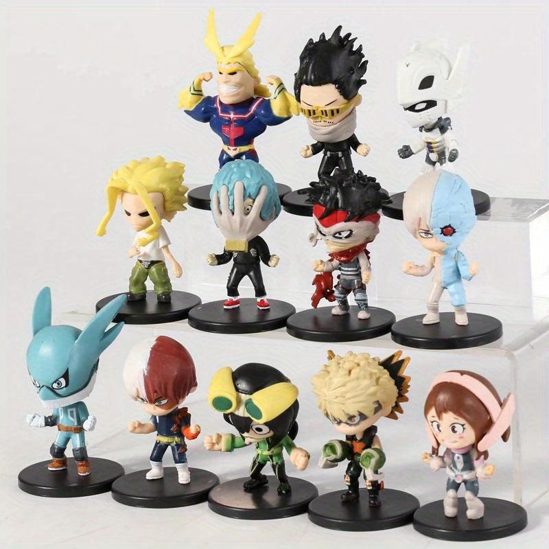 12pcs Anime Q Version Figures Desktop Decoration Toys Dolls Gift