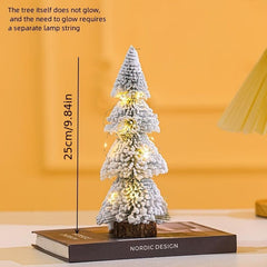 Cedar Tree Tabletop Christmas Ornaments - Mini Scene Layout Decorations