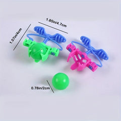 5pcs Ejection Ball Fun Trick Toy Parent Child Interactive Stress Relief Toy