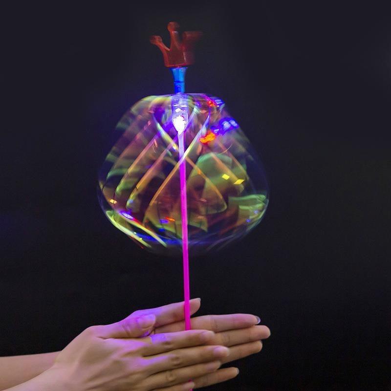 3pcs Bubble Flower Magic Sticks Flash Glow Ribbon Sticks