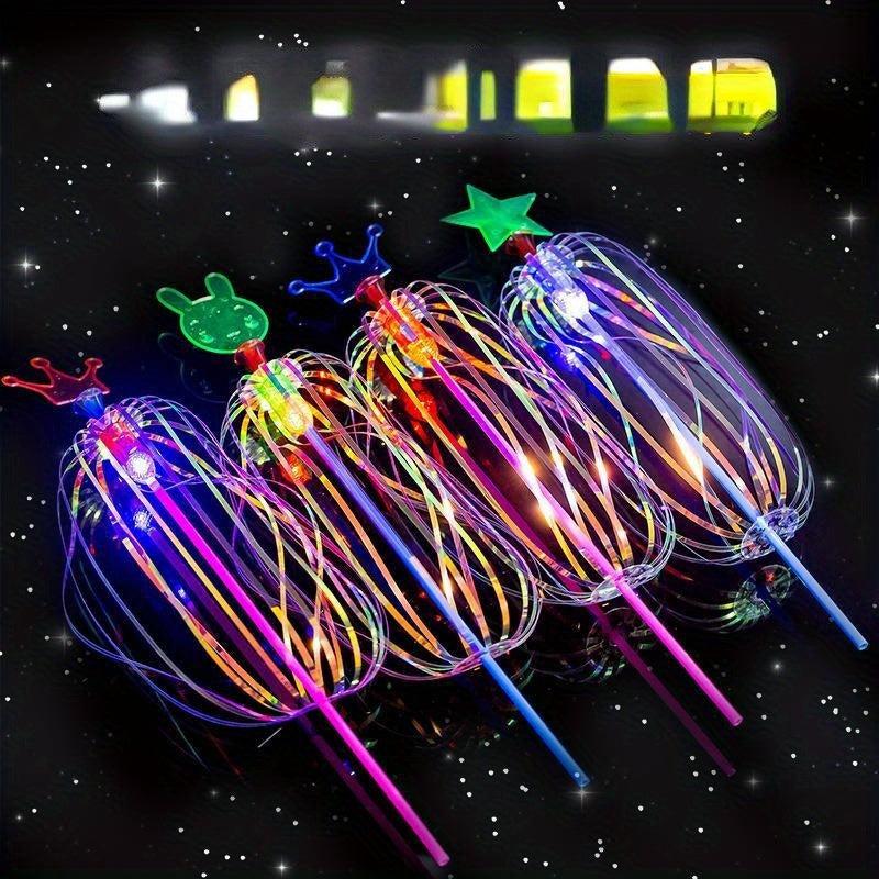 3pcs Bubble Flower Magic Sticks Flash Glow Ribbon Sticks