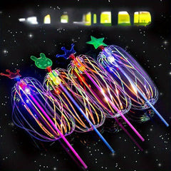 3pcs Bubble Flower Magic Sticks Flash Glow Ribbon Sticks
